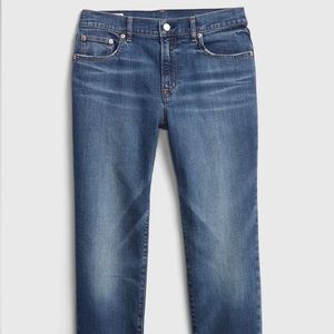 GAP mid-rise girlfriend jeans, indigo, 12/31 Tall